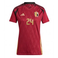 Camisa de time de futebol Bélgica Amadou Onana #24 Replicas 1º Equipamento Feminina Europeu 2024 Manga Curta